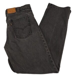 VTG Levis 540 Jeans‎ Mens 32x32 Black Wash Brown Leather Tab USA 90s Y2k USA